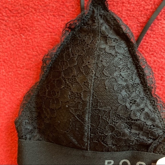 ROSE + VINE Bralette Sz L-XL Lace Cross Back Strap NWT - Picture 5 of 8